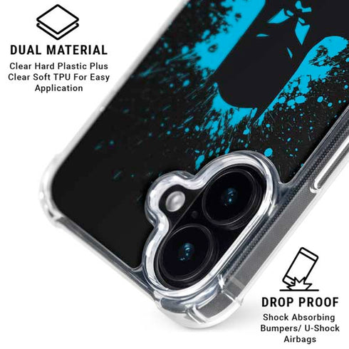 DC Comics Batman Blue Splash character shape iPhone 16 MagSafe Case