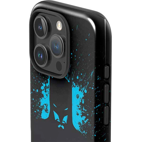 DC Comics Batman Blue Splash character shape iPhone 16 Pro Max Impact Case