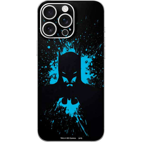 DC Comics Batman Blue Splash character shape iPhone 16 Pro Max Skin