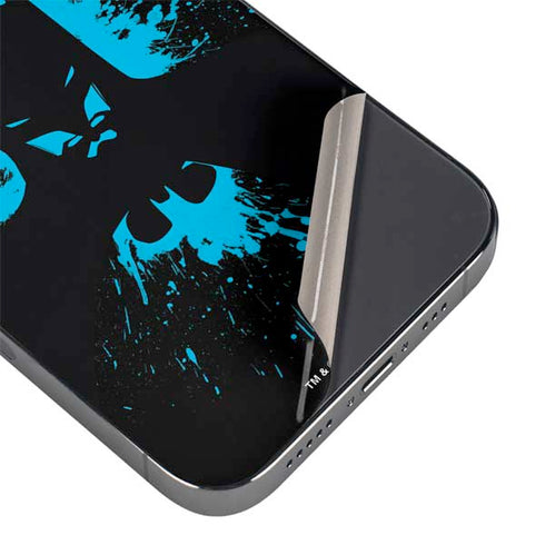 DC Comics Batman Blue Splash character shape iPhone 16 Pro Skin