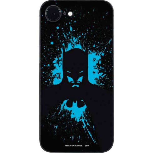 DC Comics Batman Blue Splash character shape iPhone 16e Skin