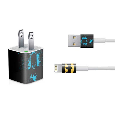 DC Comics Batman Blue Splash character shape iPhone Charger (5W USB) Skin