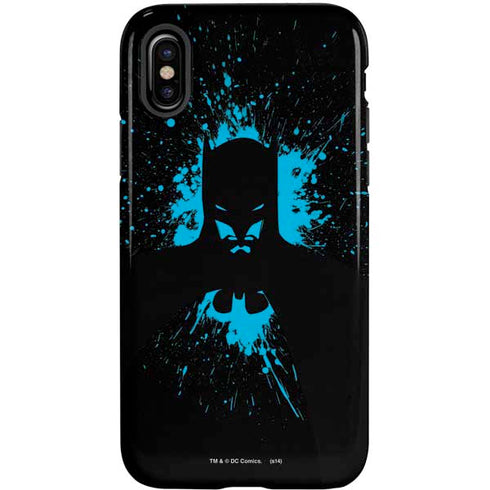 DC Comics Batman Blue Splash character shape iPhone X Pro Case