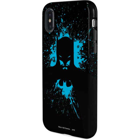 DC Comics Batman Blue Splash character shape iPhone X Pro Case