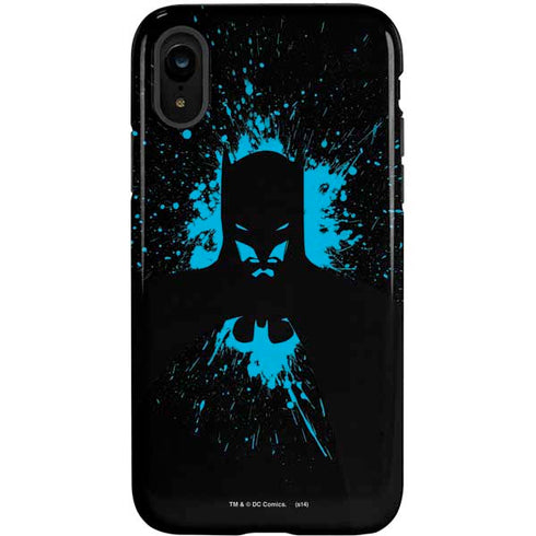 DC Comics Batman Blue Splash character shape iPhone XR Pro Case