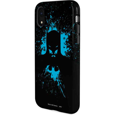 DC Comics Batman Blue Splash character shape iPhone XR Pro Case