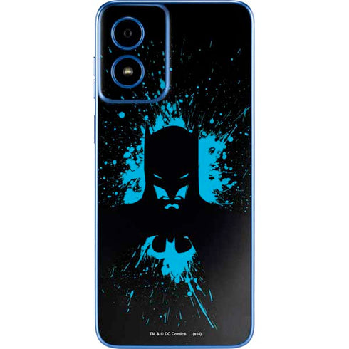DC Comics Batman Blue Splash character shape Moto G Play 4G (2024) Skin