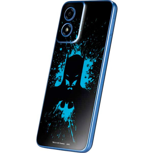 DC Comics Batman Blue Splash character shape Moto G Play 4G (2024) Skin