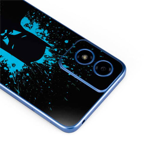 DC Comics Batman Blue Splash character shape Moto G Play 4G (2024) Skin