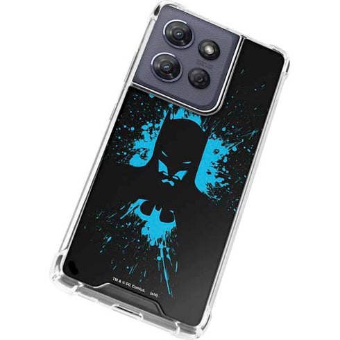 DC Comics Batman Blue Splash character shape Moto G Stylus 5G (2025) Clear Case