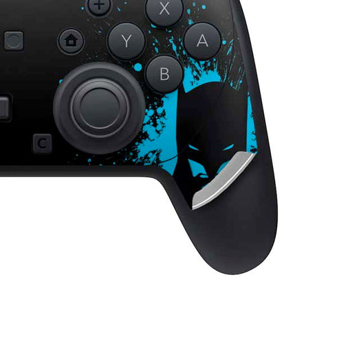 DC Comics Batman Blue Splash character shape Nintendo Switch 2 (2025) Pro Controller Skin