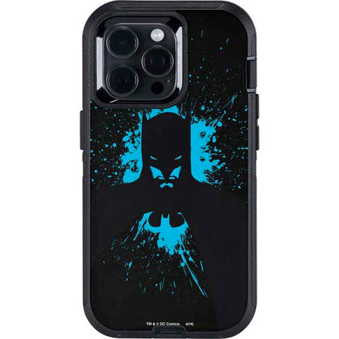 DC Comics Batman Blue Splash character shape Otterbox Defender iPhone Skin