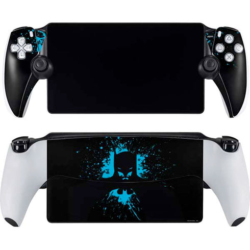 DC Comics Batman Blue Splash character shape PlayStation PS5 Skins