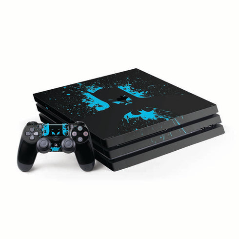 DC Comics Batman Blue Splash character shape PlayStation PS4 Skins