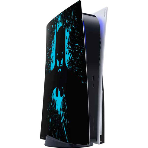 DC Comics Batman Blue Splash character shape PlayStation PS5 Skins