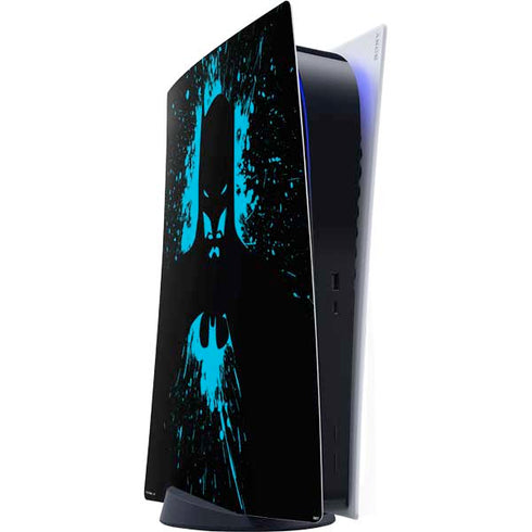 DC Comics Batman Blue Splash character shape PlayStation PS5 Skins