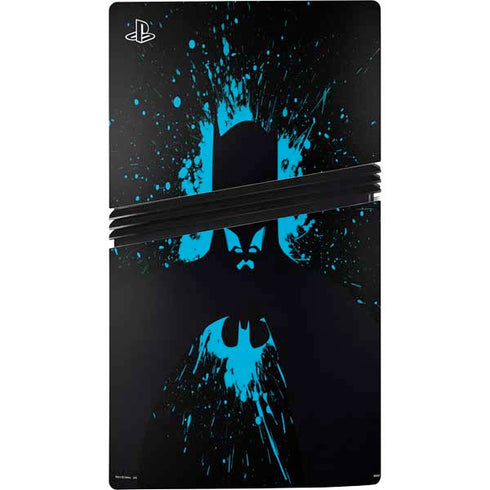DC Comics Batman Blue Splash character shape PS5 Pro Disk Bundle Skin
