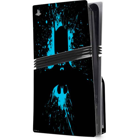DC Comics Batman Blue Splash character shape PS5 Pro Disk Console Skin