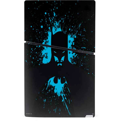 DC Comics Batman Blue Splash character shape PS5 Slim Digital Edition Console Skin