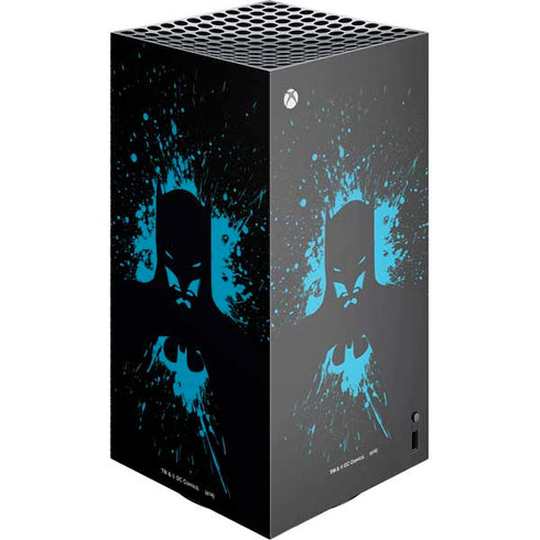 DC Comics Batman Blue Splash character shape XBox Series X Digital Edition Console Skin