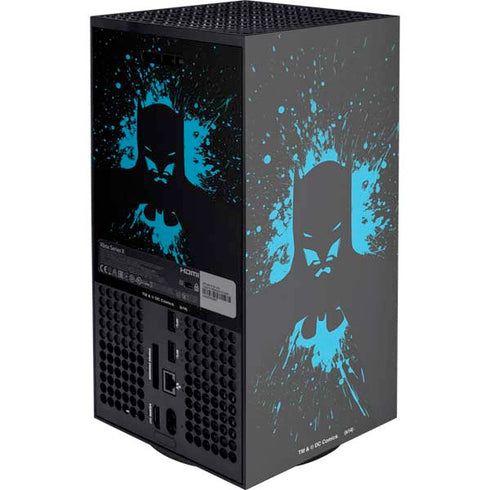 DC Comics Batman Blue Splash character shape XBox Series X Digital Edition Console Skin