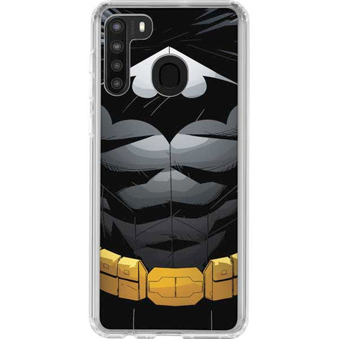 DC Comics Batman Chest Comic art Galaxy A21 Clear Case