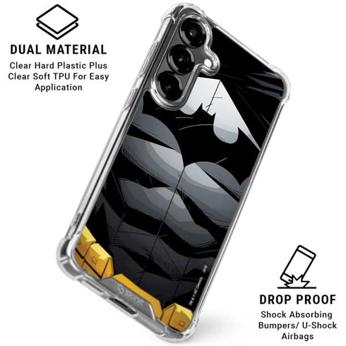 DC Comics Batman Chest Comic art Galaxy S26 Clear Case