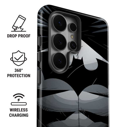DC Comics Batman Chest Comic art Galaxy S26 Ultra Impact Case