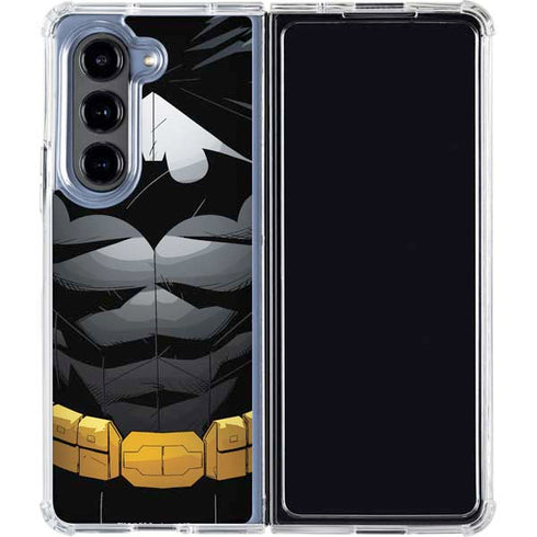 DC Comics Batman Chest Comic art Galaxy Z Fold5 5G Clear Case