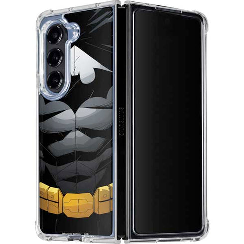 DC Comics Batman Chest Comic art Galaxy Z Fold5 5G Clear Case