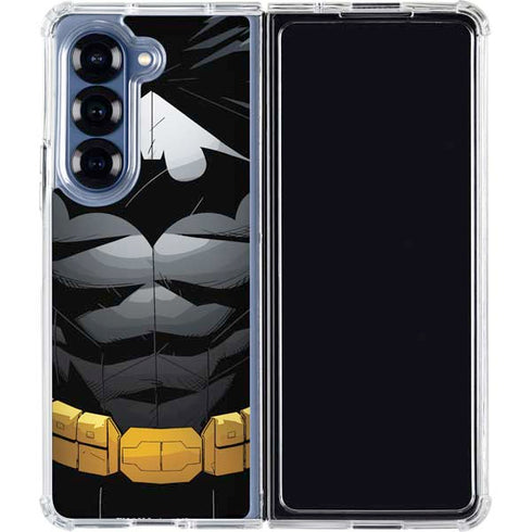 DC Comics Batman Chest Comic art Galaxy Z Fold6 Clear Case