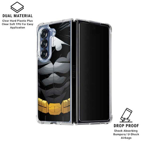 DC Comics Batman Chest Comic art Galaxy Z Fold6 Clear Case