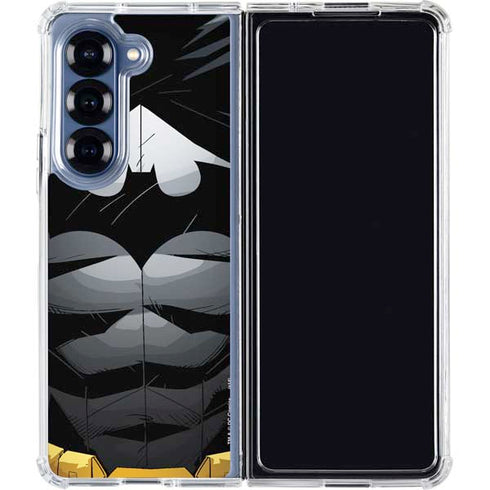 DC Comics Batman Chest Comic art Galaxy Z Fold7 Clear Case