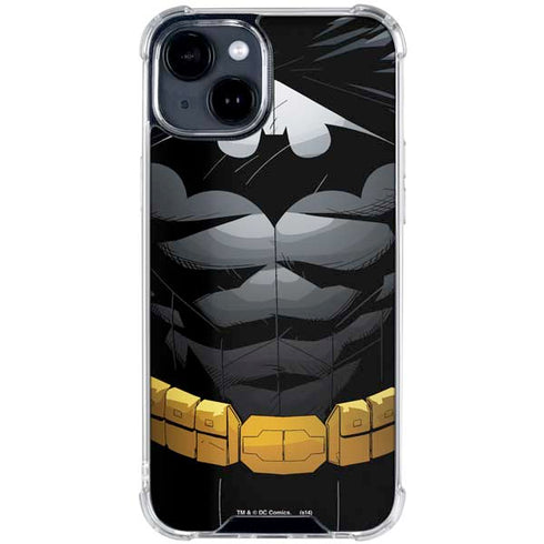 DC Comics Batman Chest Comic art iPhone 15 Clear Case
