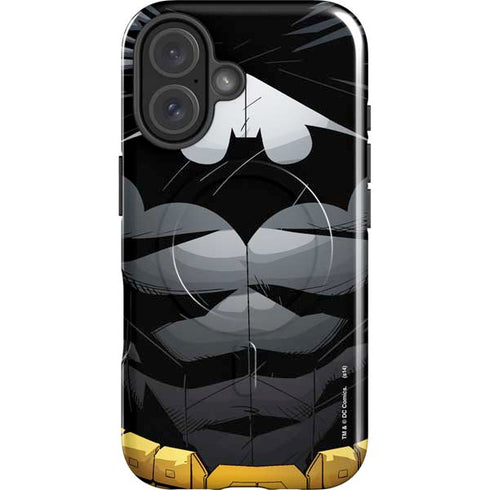 DC Comics Batman Chest Comic art iPhone 16 Magsafe Impact Case