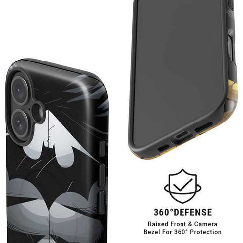DC Comics Batman Chest Comic art iPhone 16 Magsafe Impact Case