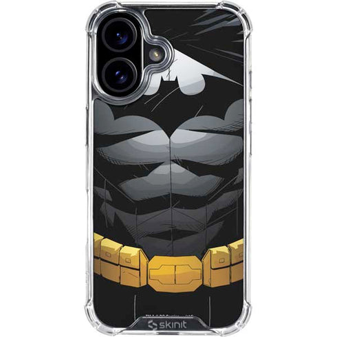 DC Comics Batman Chest Comic art iPhone 16 Plus Clear Case
