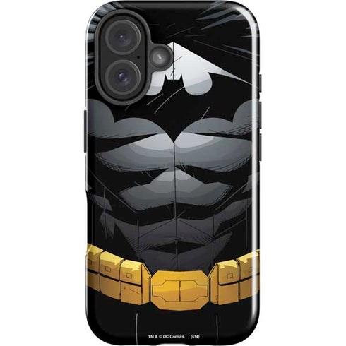 DC Comics Batman Chest Comic art iPhone 16 Plus Impact Case