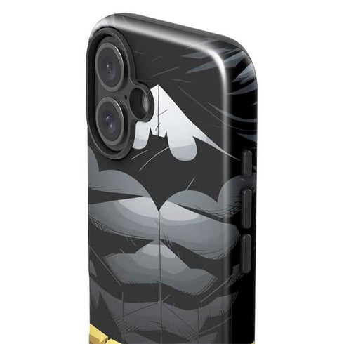 DC Comics Batman Chest Comic art iPhone 16 Plus Impact Case