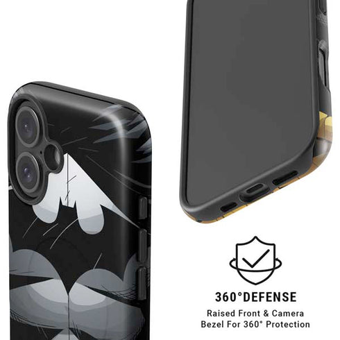 DC Comics Batman Chest Comic art iPhone 16 Plus Magsafe Impact Case