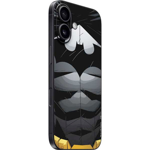 DC Comics Batman Chest Comic art iPhone 16 Plus Skin