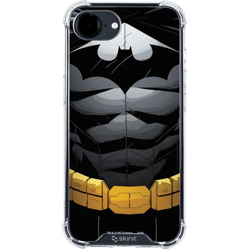 DC Comics Batman Chest Comic art iPhone 16e Clear Case