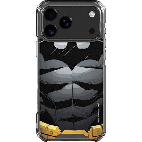 DC Comics Batman Chest Comic art iPhone 17 Pro Max Clear Case