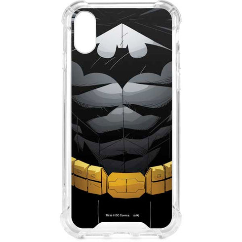DC Comics Batman Chest Comic art iPhone XS Clear Case