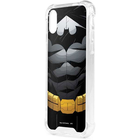 DC Comics Batman Chest Comic art iPhone XS Clear Case