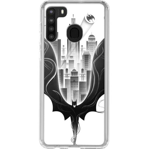 DC Comics Batman City Scape Cover Art Galaxy A21 Clear Case