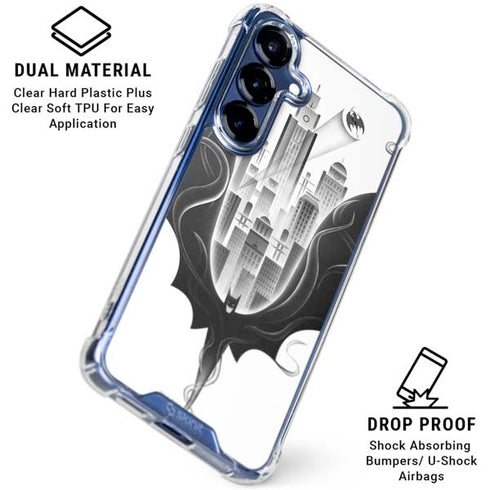 DC Comics Batman City Scape Cover Art Galaxy S25 Clear Case