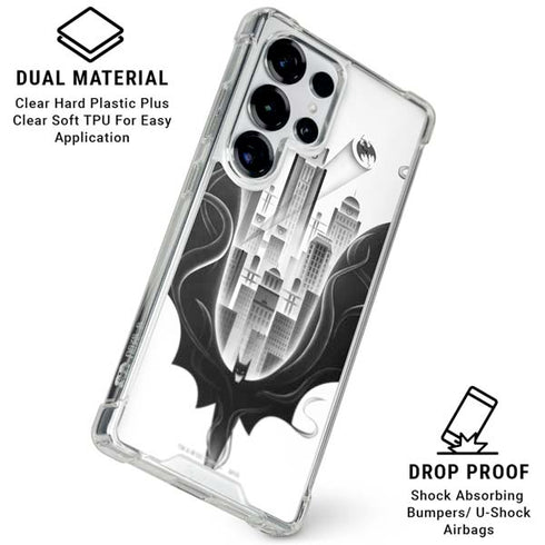 DC Comics Batman City Scape Cover Art Galaxy S26 Ultra Clear Case