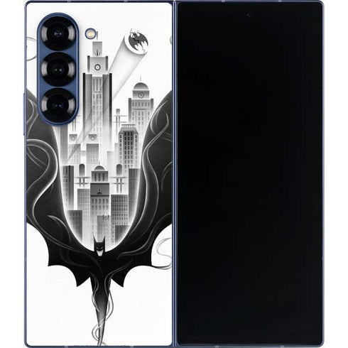 DC Comics Batman City Scape Cover Art Galaxy Z Fold6 Skin