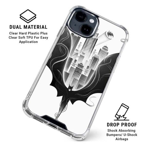 DC Comics Batman City Scape Cover Art iPhone 15 Clear Case